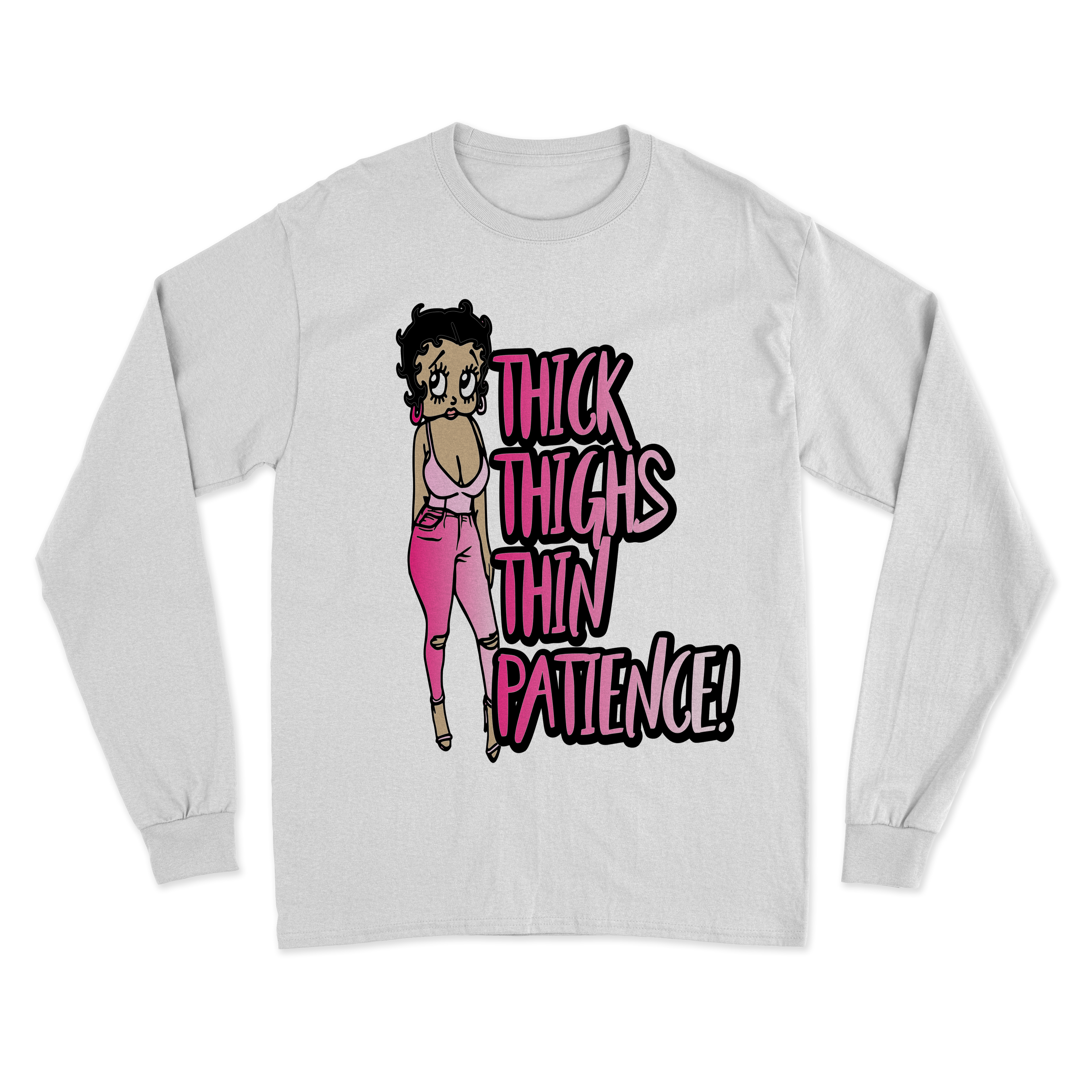 Thick Thighs Thin Patience Pink image 2