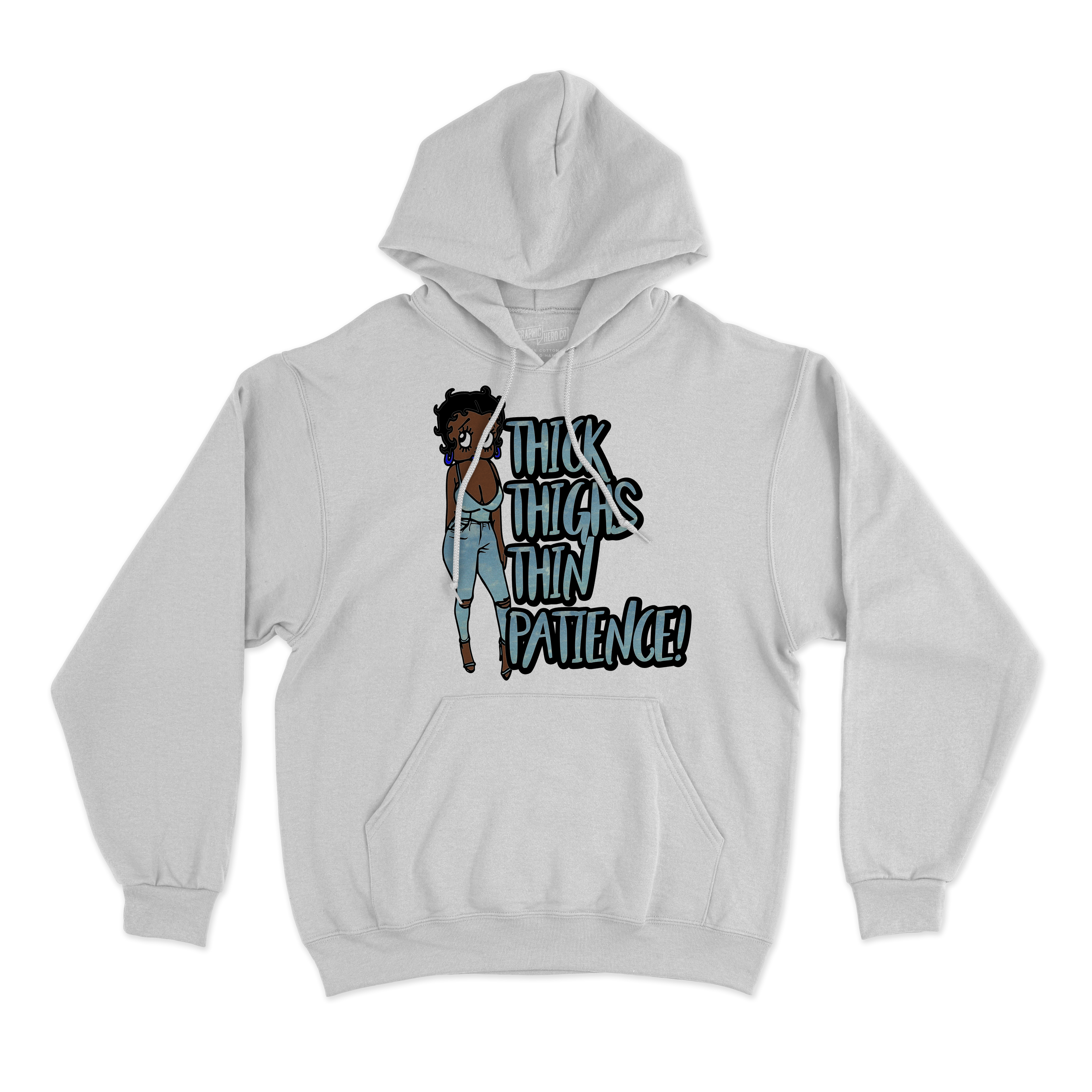 Thick Thighs Thin Patience Blue image 2