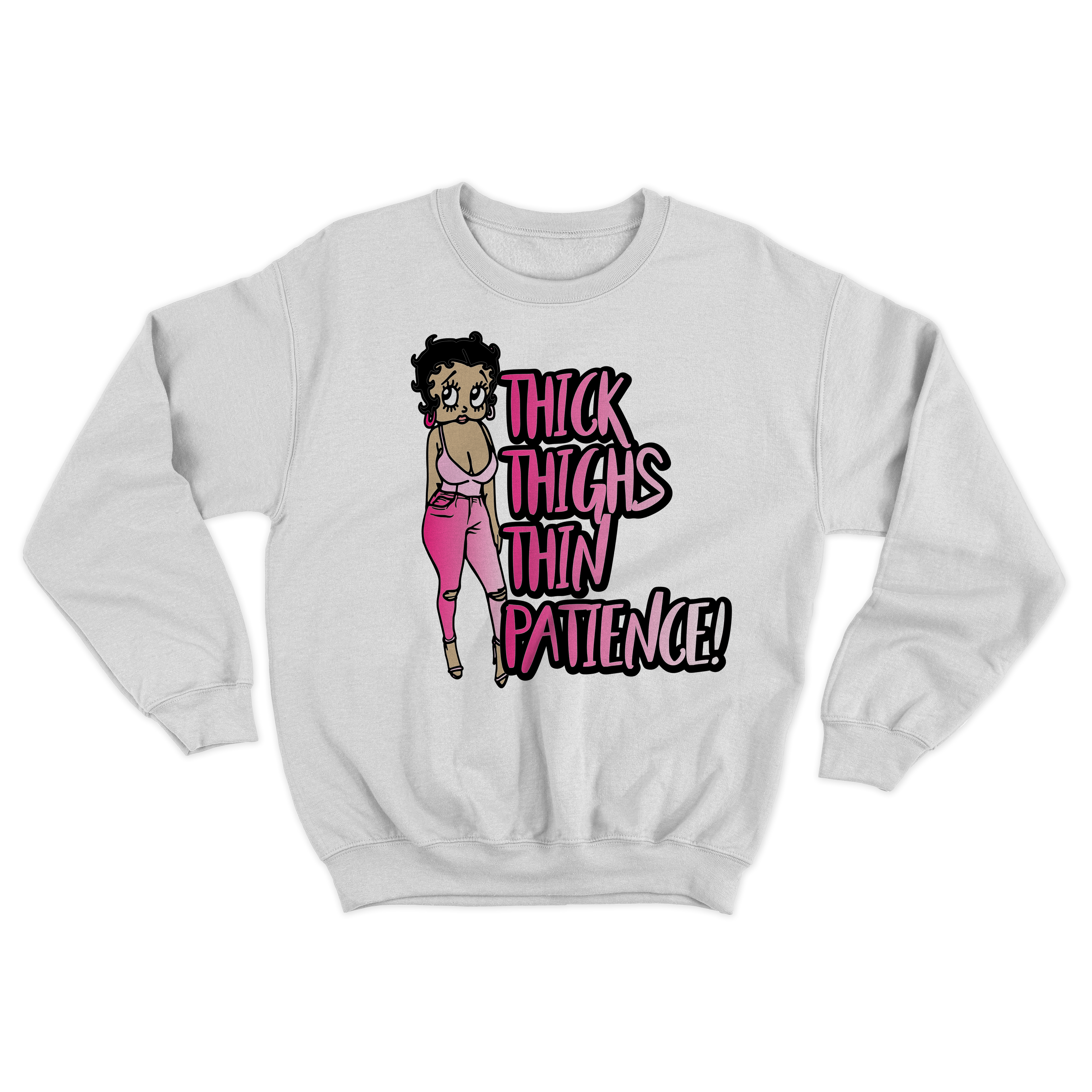 Thick Thighs Thin Patience Pink image 3